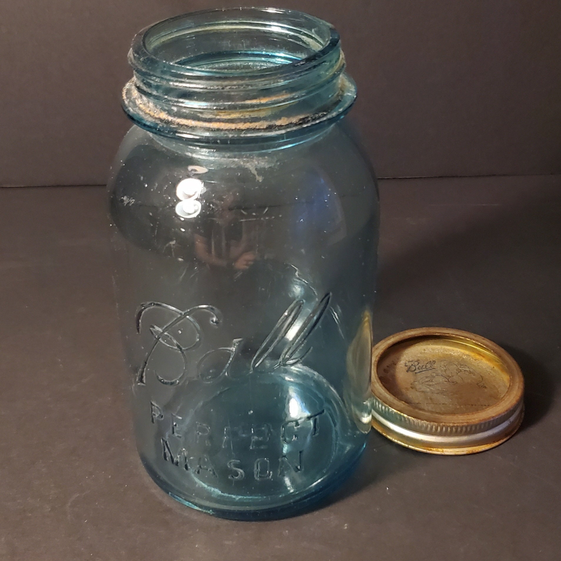 Antique 19231933 Ball Canning Jar With Vintage Ball Canning Lid