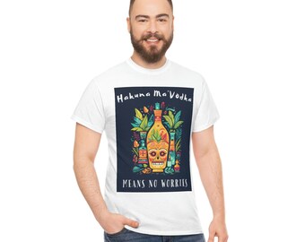 Camiseta Hakuna Ma'Vodka – Fiesta en la isla tropical, camiseta humorística
