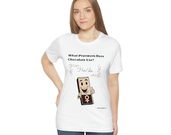 Camiseta divertida con pronombres de chocolate, camiseta con juego de palabras de HerShey