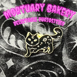 Cat Pin, Cat Lover, Cat Enamel Pin, Black Cat Pin, Black Cat Enamel Pin, Enamel Cat Pin, Enamel Pin Black Cat, Cute Cat Pin