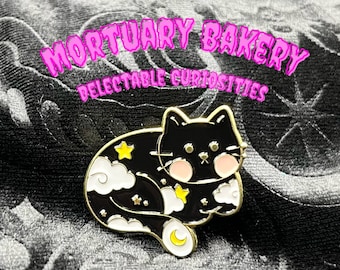 Cat Pin, Cat Lover, Cat Enamel Pin, Black Cat Pin, Black Cat Enamel Pin, Enamel Cat Pin, Enamel Pin Black Cat, Cute Cat Pin