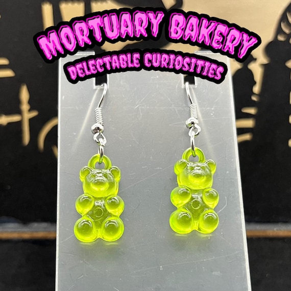 Gummy Bear Earrings, Gummy, Gummy Bear, Bear, Crazy Earrings, Alt