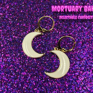 Moon Earrings, Crescent Moon, Crescent Moon Earrings
