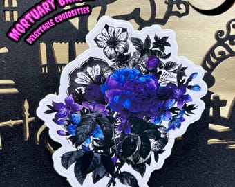 花のステッカー、花、花のアート、レトロな花、花のステッカー、花のデザイン、ステッカー、ビンテージステッカー、植物ステッカー、ジャーナルステッカー