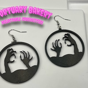 Living Dead Earrings, Zombie Earrings, Evil Dead, Fun Earrings, Halloween Earrings, Halloween, Trick or Treat, Halloween Jewelry