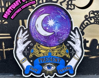 Witchy, Witchy Gifts, Witchy Decor, Witchy Stickers, Witchy Gift, Sticker, Halloween Sticker, Crystal Ball Sticker, Crystal, Crystal Ball