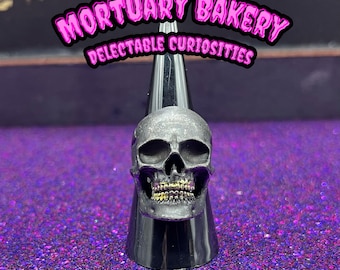 Doodshoofdring, schedel, schedelsieraden, ring, Halloween-ring, gothic-ring, statementring, statementsieraden
