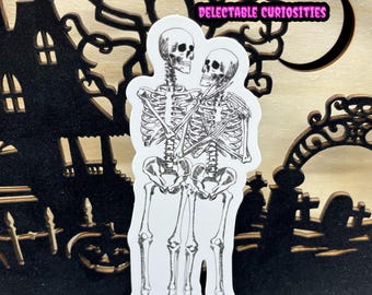 Skeleton Stickers, Skeleton, Stickers, Skeleton Hands, Planner Stickers, Love Sticker, Lovers, Halloween Stickers, Spooky Stickers, Sticker