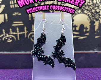 Bat, Bat Earrings, Fun Earrings, Bats, Gothic Earrings, Goth, Halloween Earrings