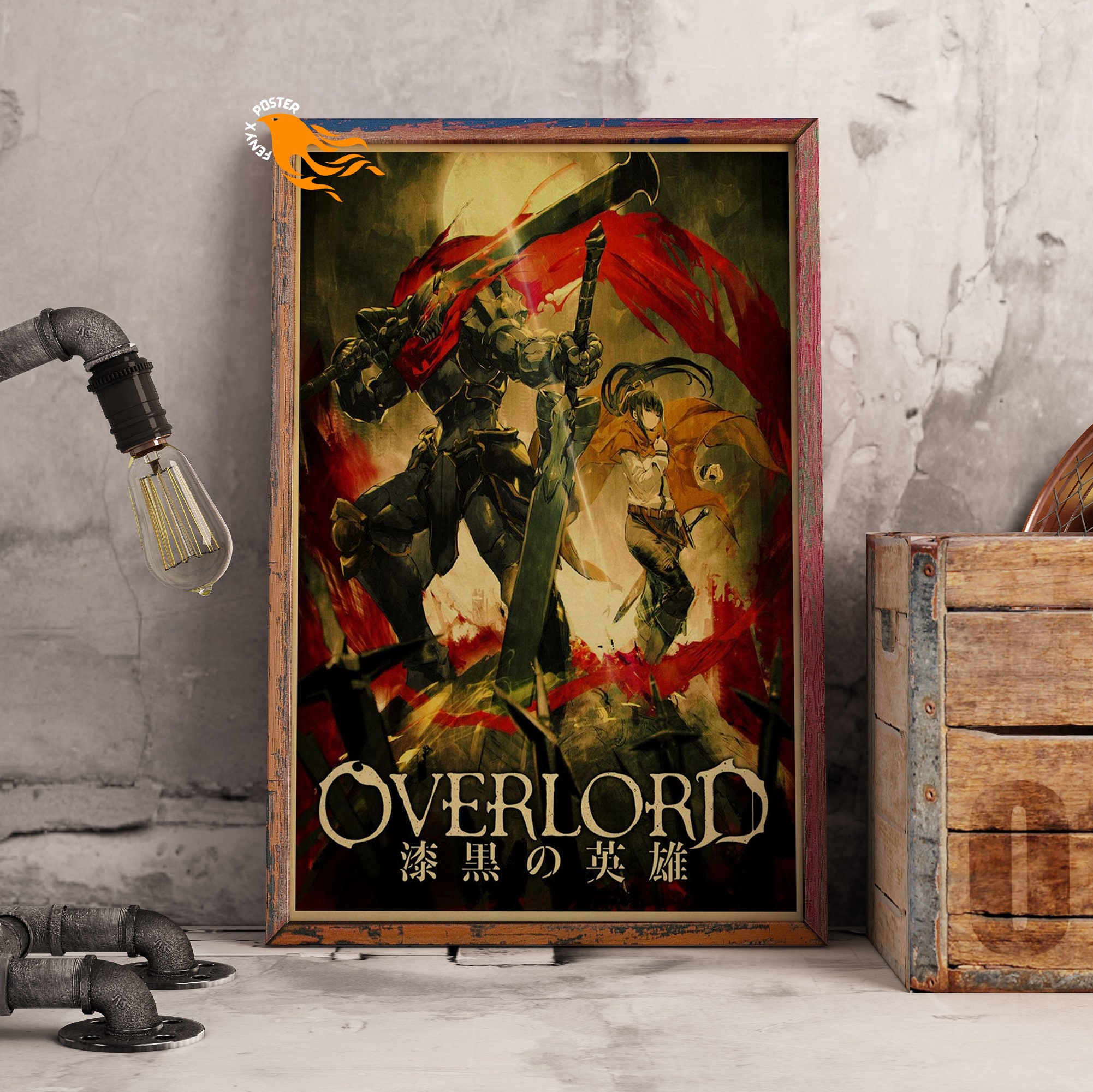 Overlord Anime Wall Art Home Decoration Scroll Poster