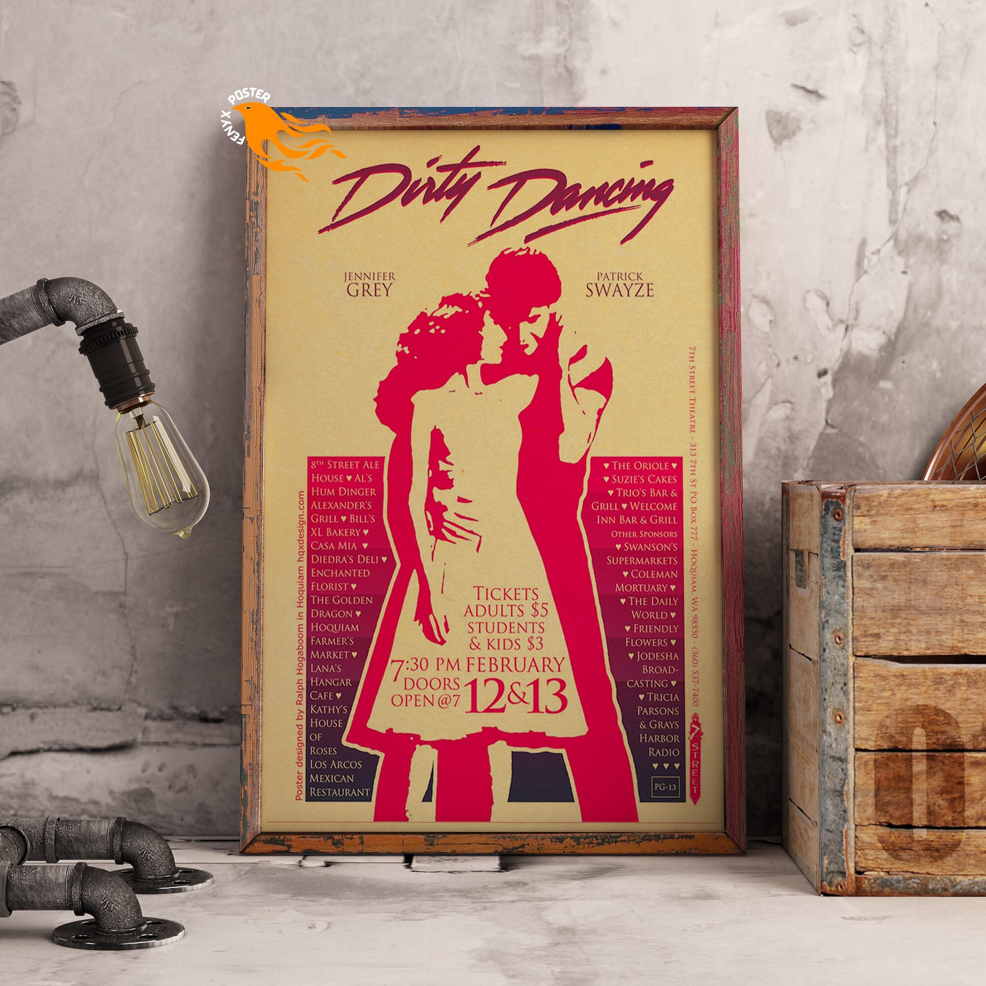 Dirty Dancing Retro Poster Kraft Paper Print Movie Wall