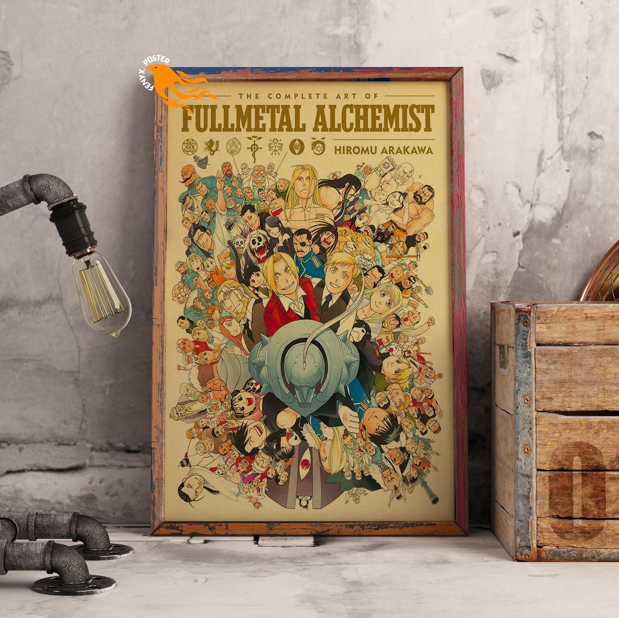 Wall Station Fullmetal Alchemist Customized 24inch x 38inch Silk Print  Poster/Wallpaper Great Gift