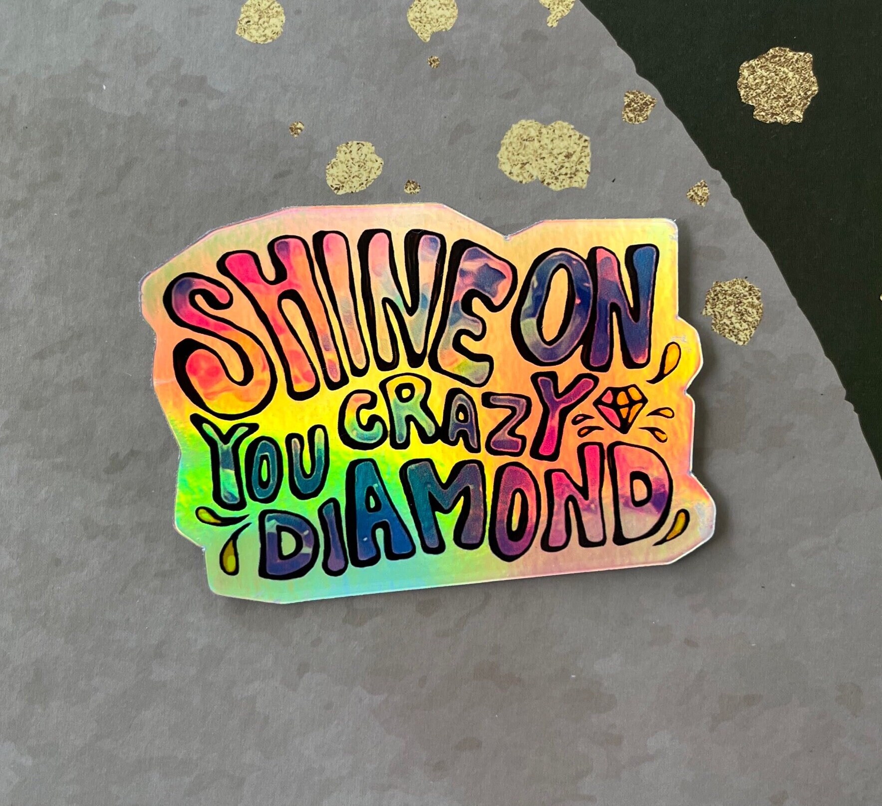 Pink Floyd Glitter Sticker Free Domestic Shipping Waterproof Vinyl ...