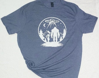 Alien/ Sasquatch T-shirt (Glows In The Dark)