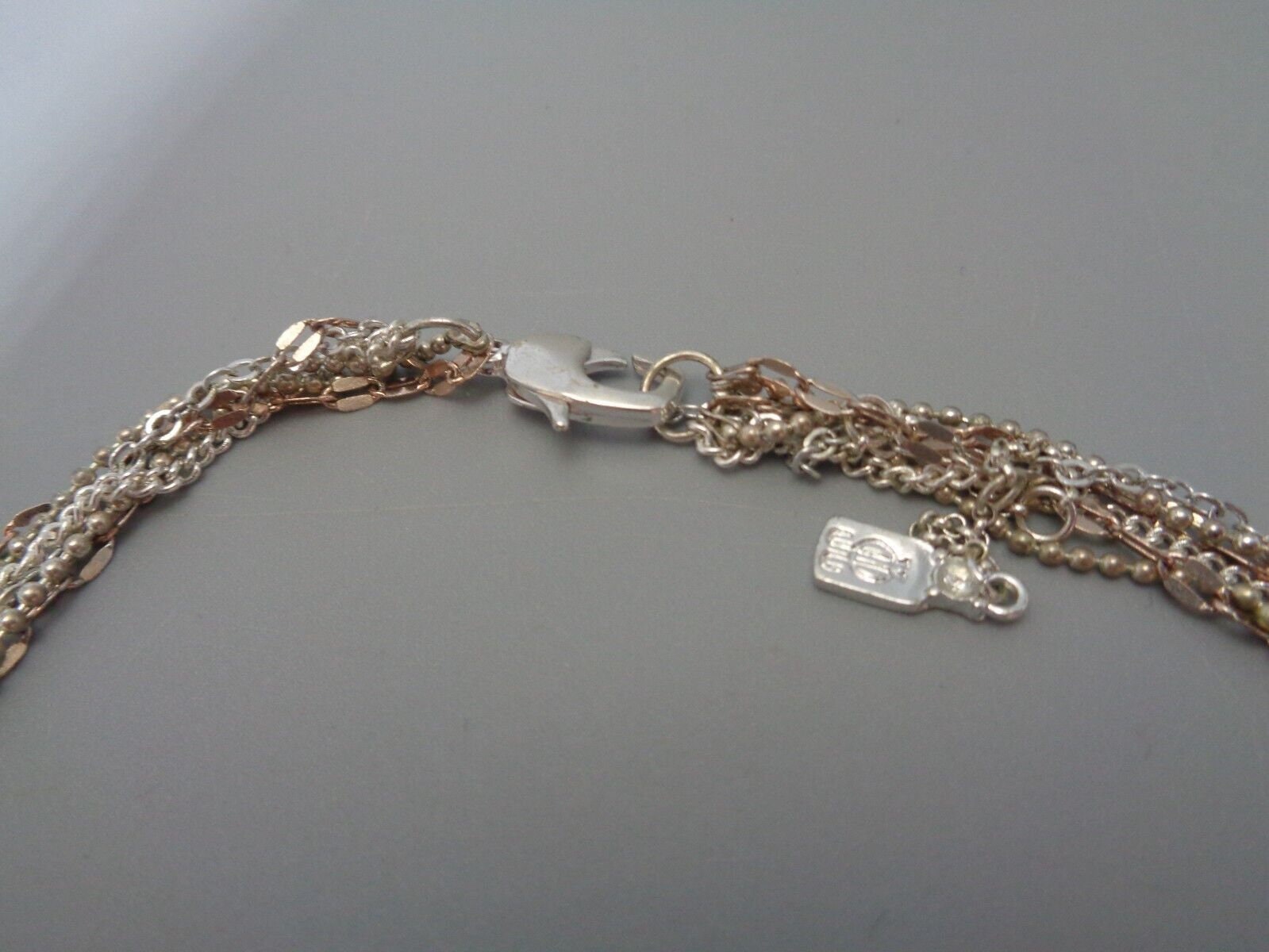 Jlo jennifer Lobez 6 Strand Tear Drop Pedant Necklace 20in Etsy