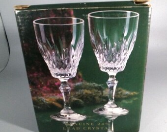 Blarney 24% Lead Crystal Wine Glasses, Set of 2 Cordial Glasses 5 oz (5069)