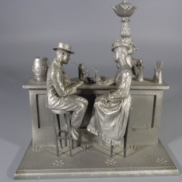 Franklin Mint "The Soda Fountain", 1977, pewter Missings two Spouts