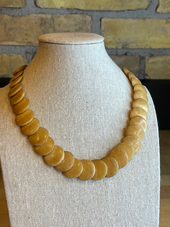 Necklace - Bone, Disc, Large main image 0