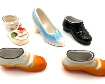Vintage Porcelain Shoe Figurines Made in Japan - Your Choice