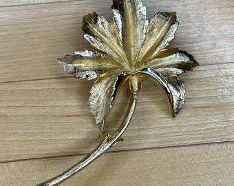 Brooch, Designer Coro, Pegasus Brooch, Gold Tone Metal, Mid