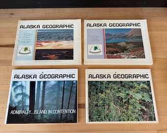 Vintage Alaska Geographic Magazines - 1973 and 1974 - First Issue!