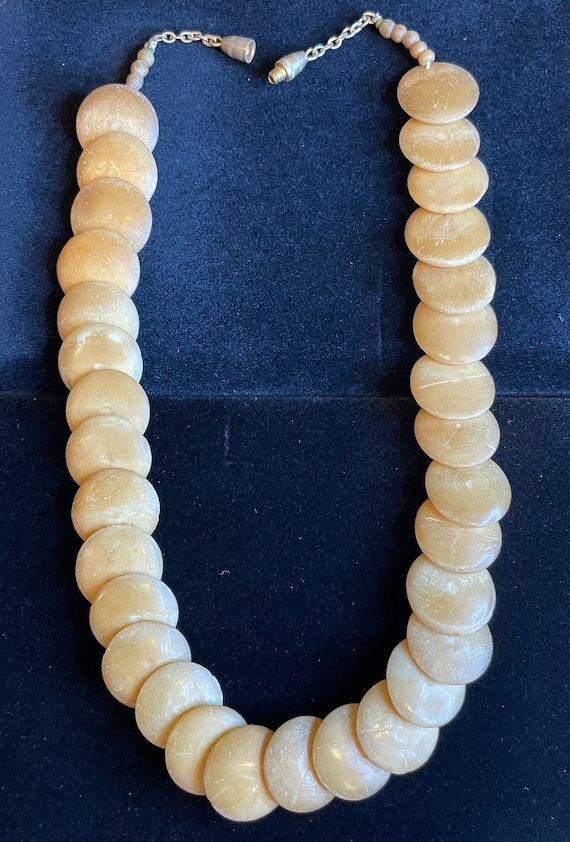 Necklace - Bone, Disc, Large main image 1