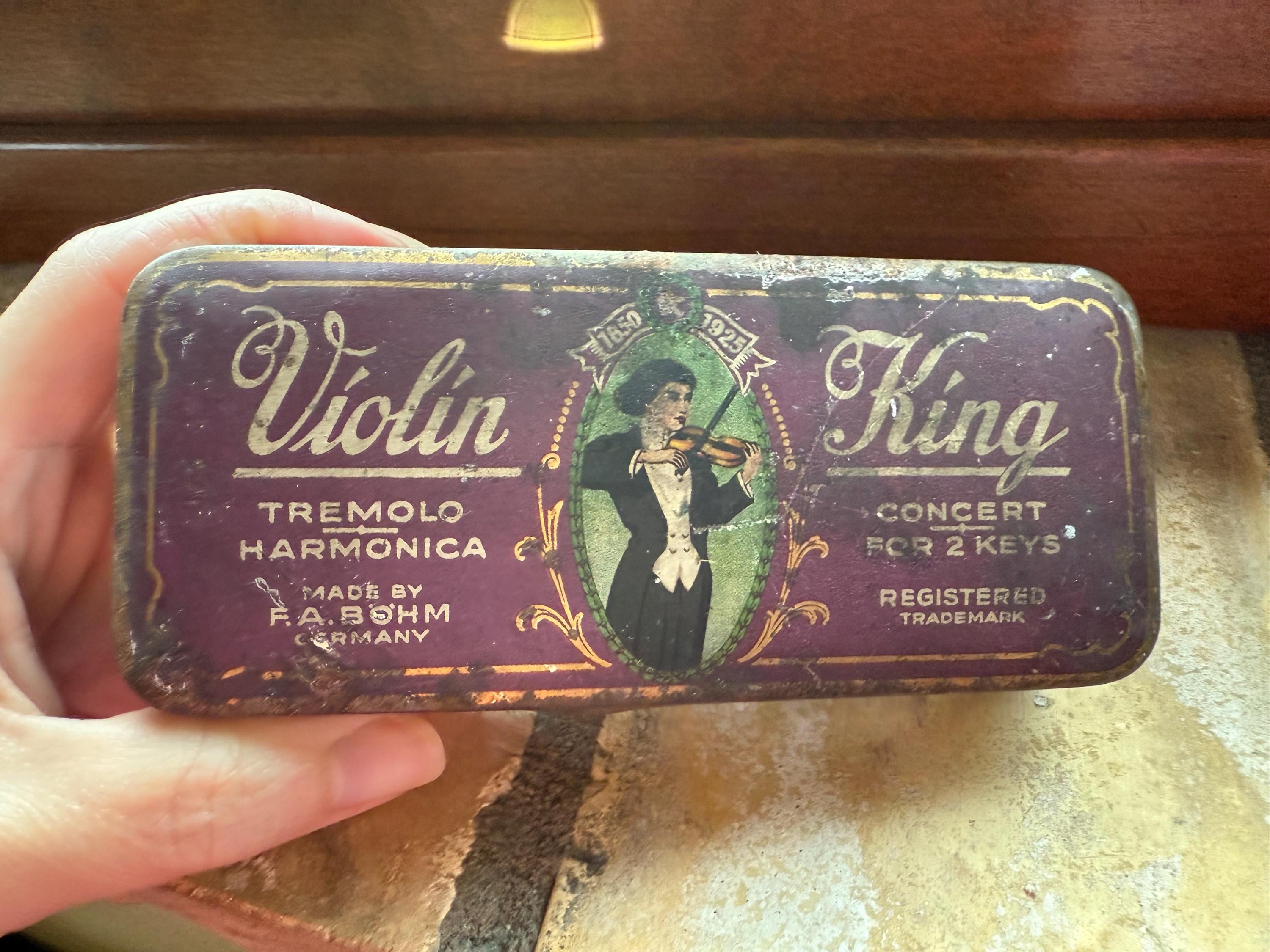 Antique Harmonica Box - Etsy