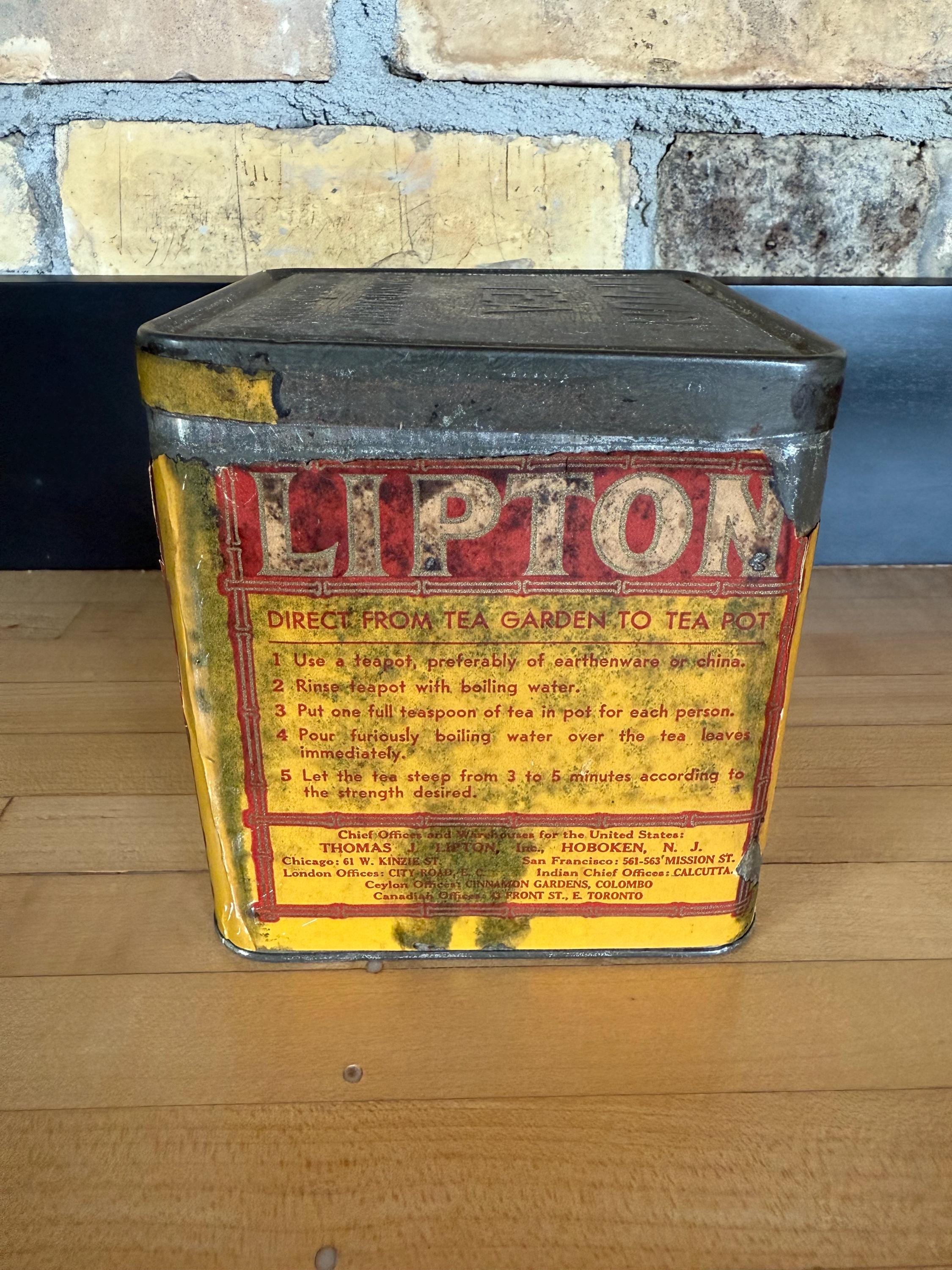 Lipton Tea Canister - Etsy