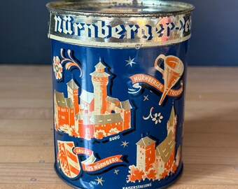 Antique German Lebkuchen Tin: Heinrich Haeberlein Nürnberg