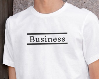 Business Enthusiast Short Sleeve Tee | Business Themed T-shirt | For Students Of Business | Simple  Design | Wearing Your Passion