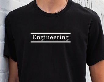 Engineering Enthusiast Short Sleeve Tee | Engineering Themed T-shirt | Studying Engineering | Simple Design | Wearing Your Passion