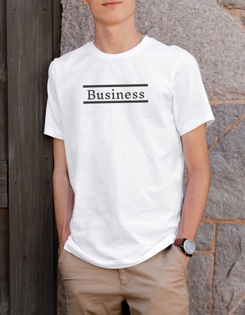 Business Enthusiast Short Sleeve Tee Business Themed T-shirt For Students Of Business Simple Design Wearing Your Passion image 1