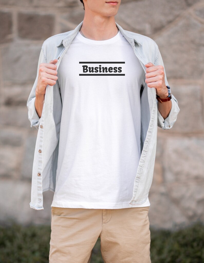 Business Enthusiast Short Sleeve Tee Business Themed T-shirt For Students Of Business Simple Design Wearing Your Passion zdjęcie 1