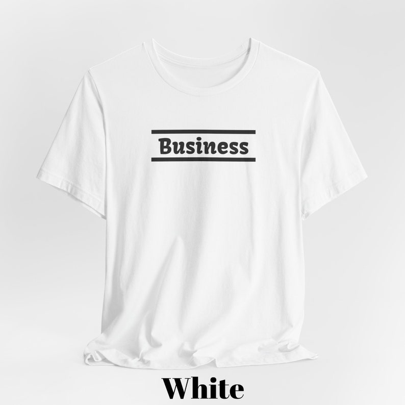 Business Enthusiast Short Sleeve Tee Business Themed T-shirt For Students Of Business Simple Design Wearing Your Passion zdjęcie 3