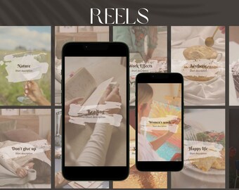 Aesthetic Faceless Reels Bundle, MRR/PLR (Digital Download)