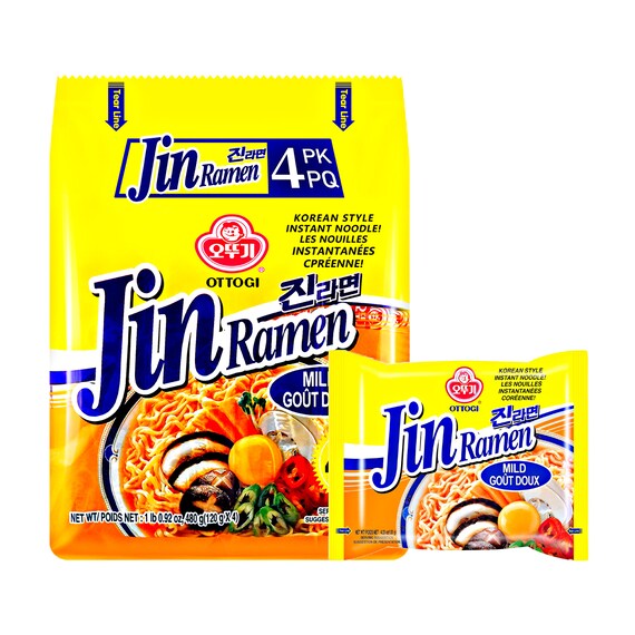 Ottogi Jin Ramen Mild 4x120g 