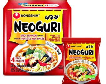 Nongshim Neoguri Spicy Seafood Flavor Noodels 4x120g