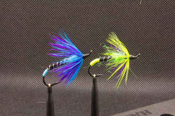 Moody Blue Salmon and Steelhead Fly Fishing Flies 3 Pack 