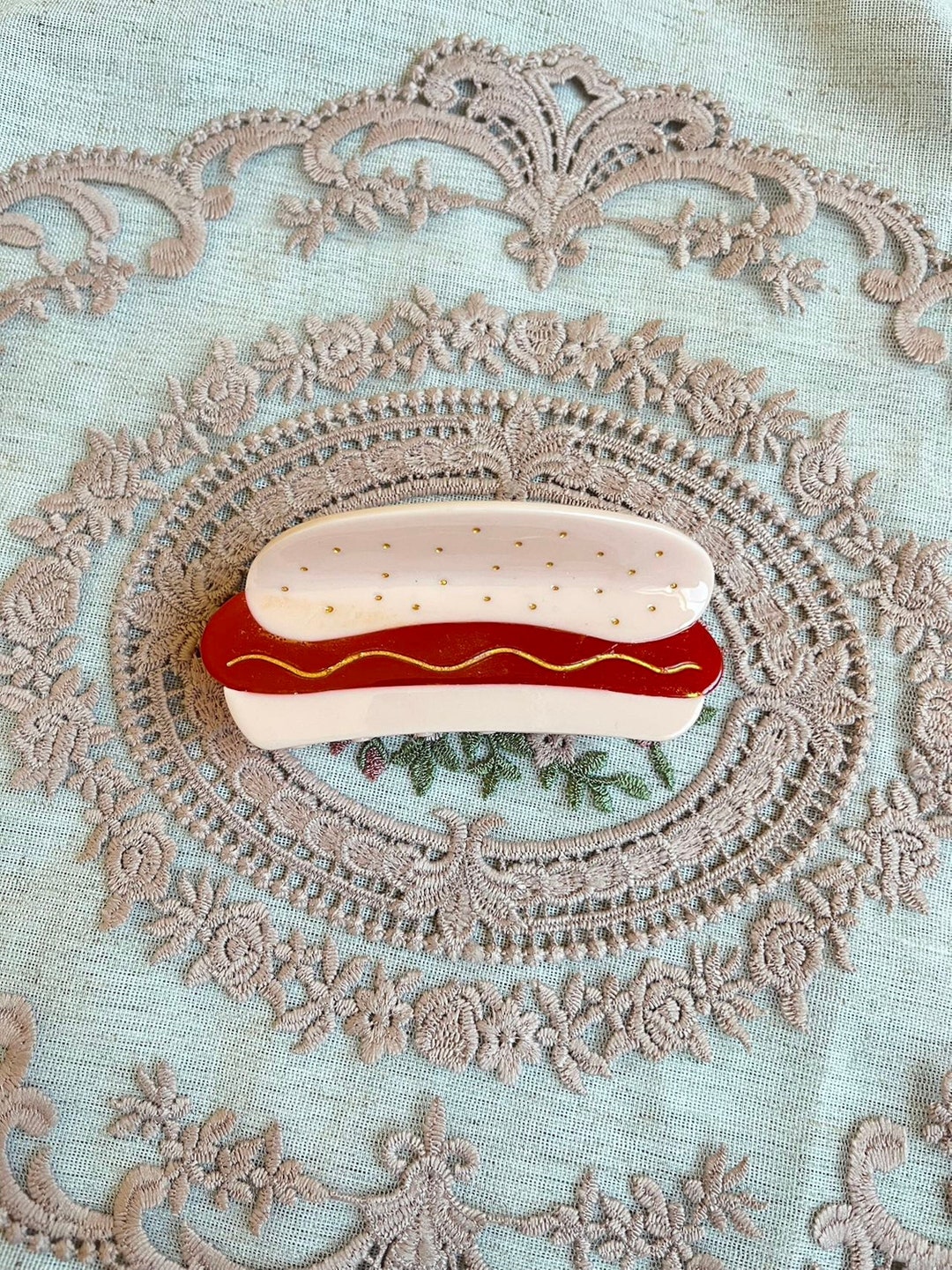 Hot Dog Hair Claw Clip Food Hair Claw Adorable Hair Claw Etsy Hong Kong