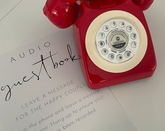 Audio Guestbook Wedding Telephone Party Event Extras