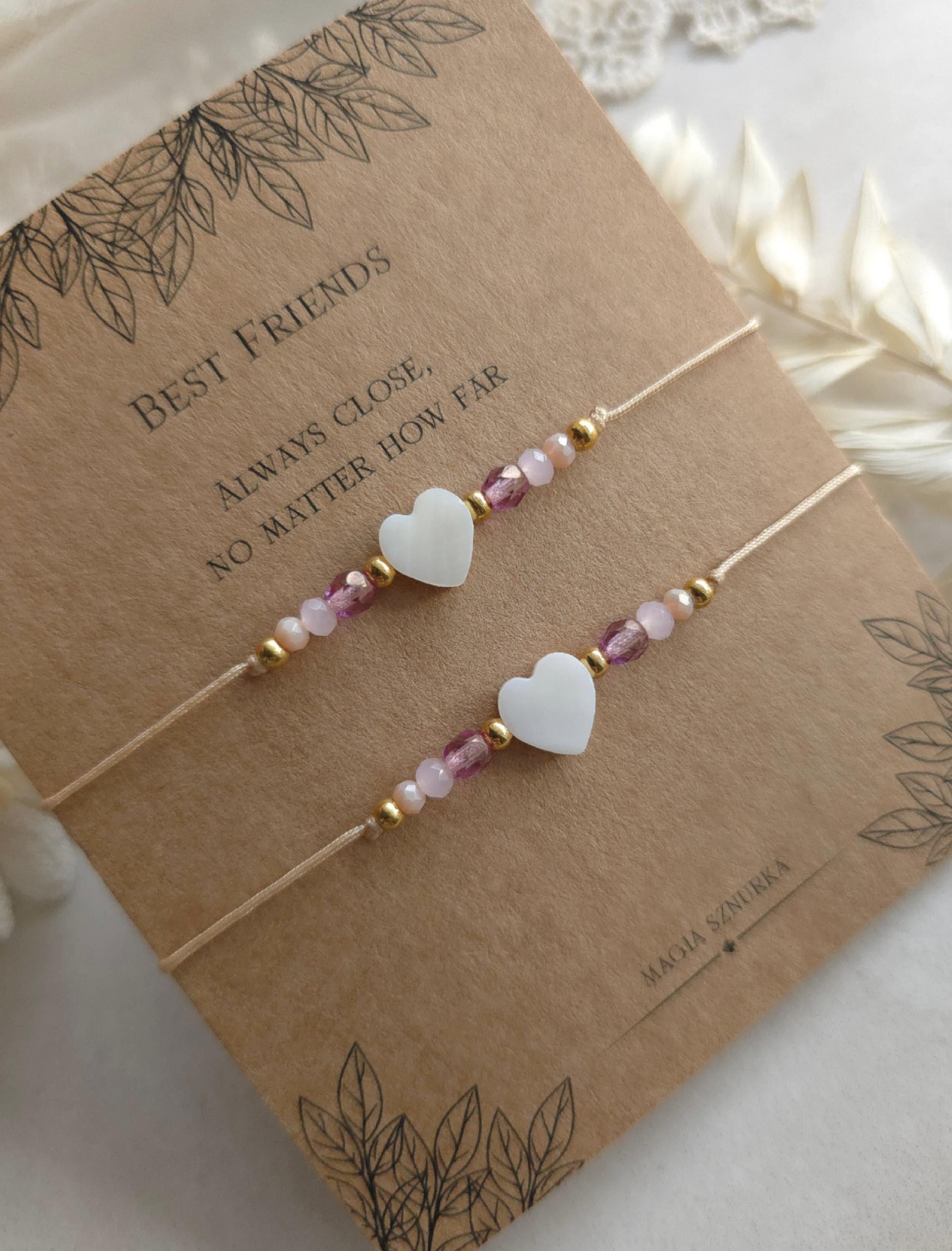 Philip Jones Set Di 3 Bracciali Dell'Amicizia Con Cristalli Zircondia – Gioielli Eleganti In Sacchetto Regalo Di Lusso