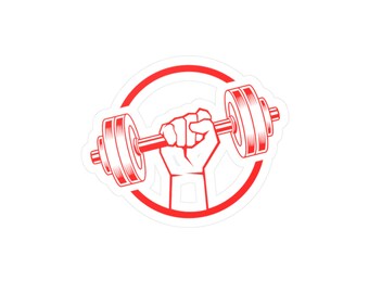 Gym Sticker Kiss-Cut Vinyl Decals Cool for Fitness Weightlifting Workout Water bottle or Gear Decor