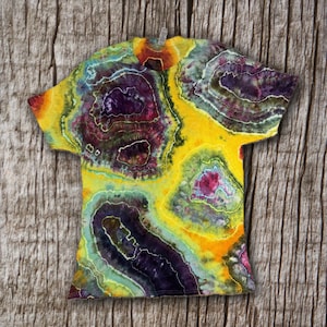 Colorful Geodes Tie Dye T Shirt Handmade & Customizable Unique Vibrant Tee Shirt image 7