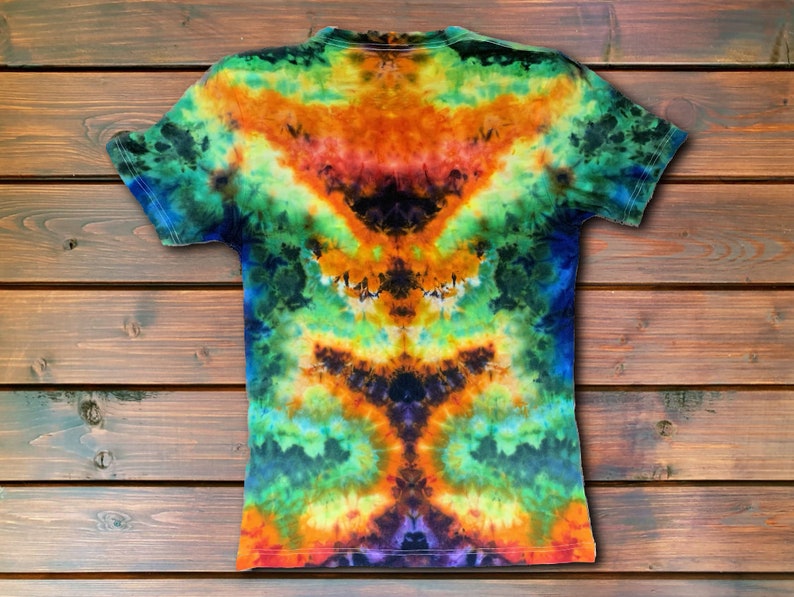 Rainbow Mandala Mindscape Tie Dye T Shirt Handmade & Customizable Unique Tee Shirt image 5