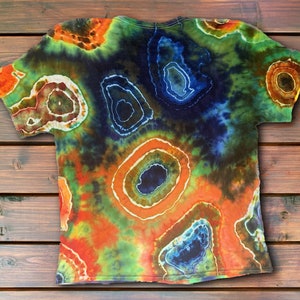 Colorful Geodes Tie Dye T Shirt Handmade & Customizable Unique Vibrant Tee Shirt image 4