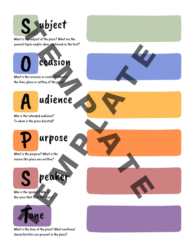 Soapstone Document Analysis Worksheet (Instant Download) Etsy