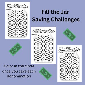 Low Income Saving Challenge | A6 Saving Challenges | Fill the Jar Savings | 5 Dollar Saving Challenge | 10 Dollar Saving Challenge | Save