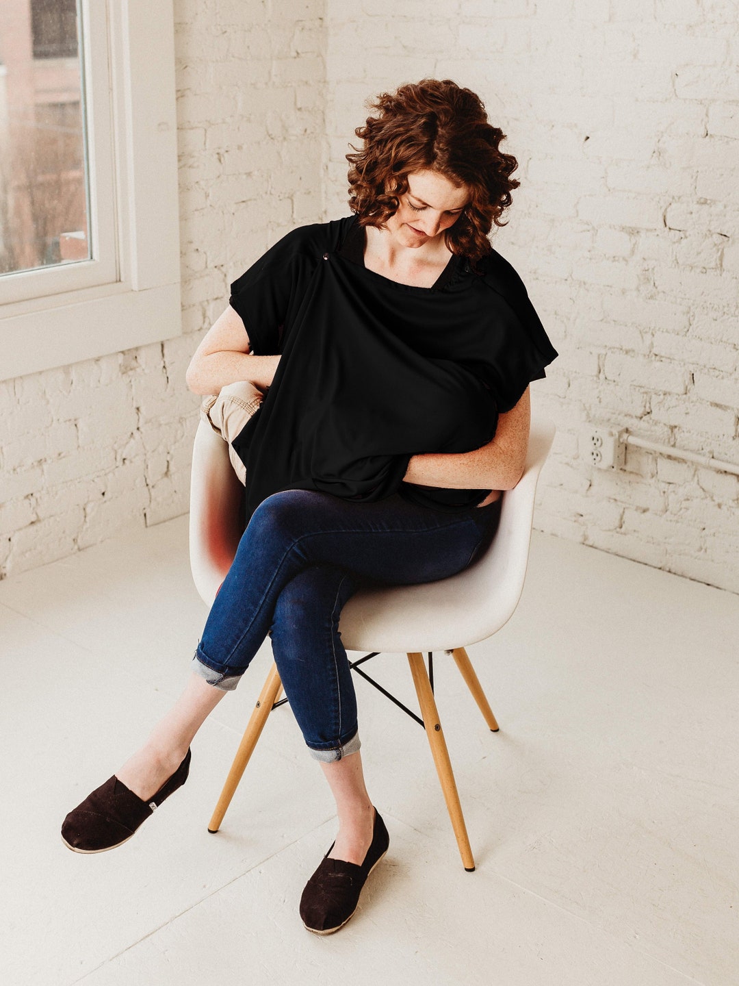 Black Breastfeeding Cover and Cardigan, Nursing Cover, Breastfeeding