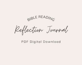 JW Bible Reading Reflection Journal, Minimalist Design