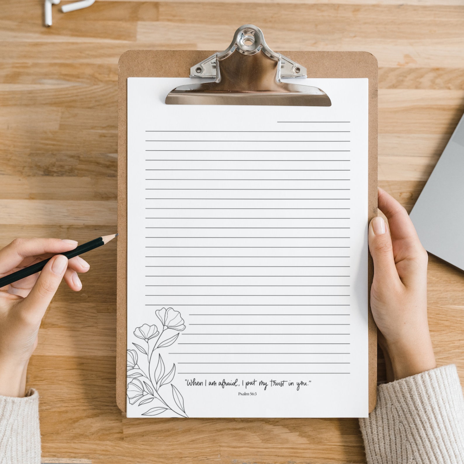 JW Letter Writing Template Stationery, Psalm 56:3, 2024 Year Text - Etsy